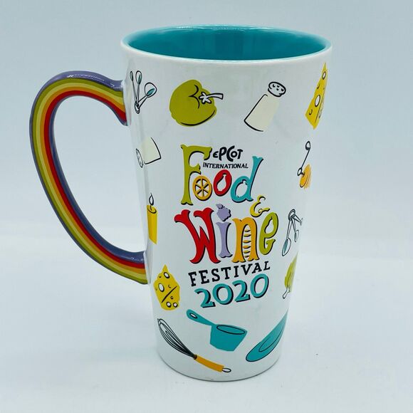 Rainbow FIGMENT EPCOT International Food & Wine Festival Mug 25th Anniversary 20 - Picture 4 of 8